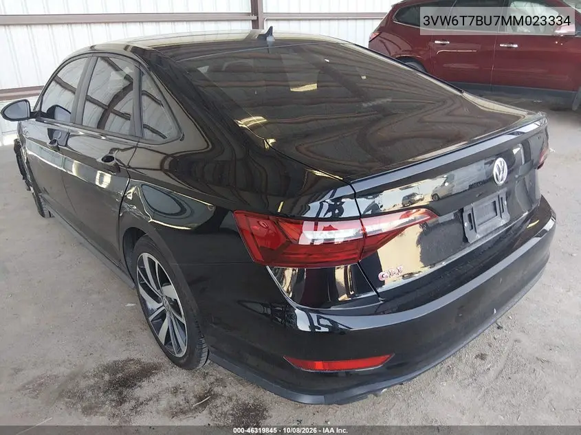 2021 VOLKSWAGEN JETTA VIN 3VW6T7BU7MM023334 — фото 3