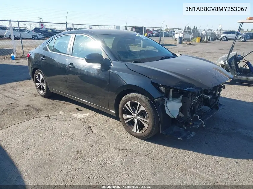 NISSAN SENTRA 2021, VIN 3N1AB8CV8MY253067