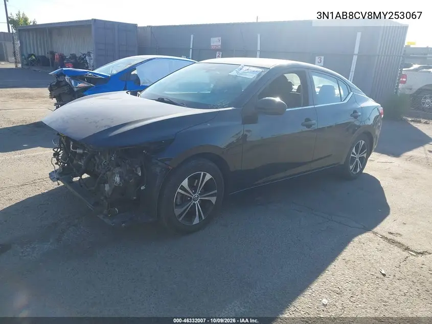 2021 NISSAN SENTRA VIN 3N1AB8CV8MY253067 — фото 2