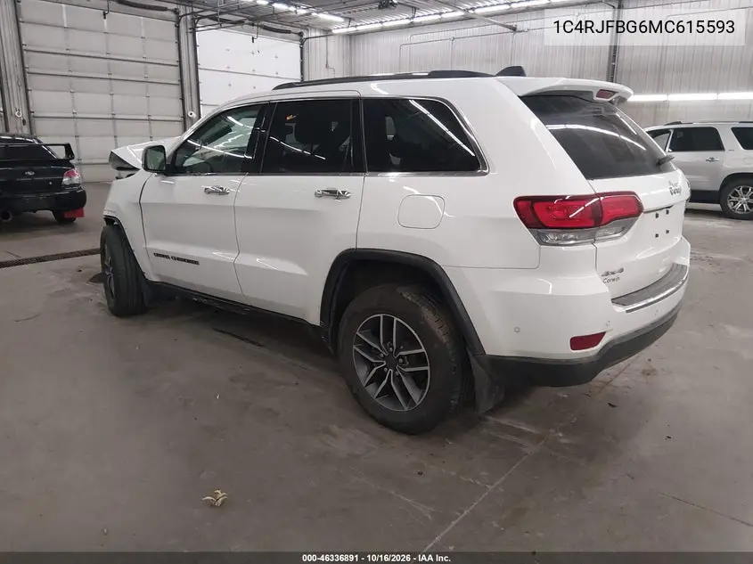 2021 JEEP GRAND CHEROKEE VIN 1C4RJFBG6MC615593 — фото 3