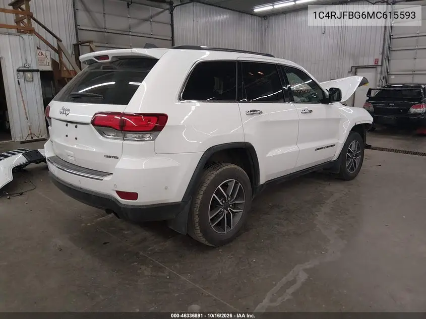 2021 JEEP GRAND CHEROKEE VIN 1C4RJFBG6MC615593 — фото 4