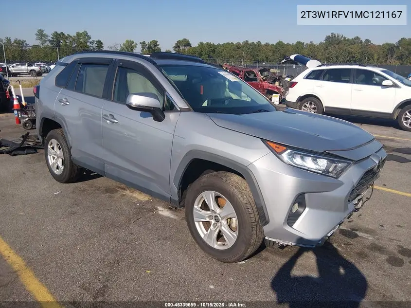 TOYOTA RAV 4 2021, VIN 2T3W1RFV1MC121167