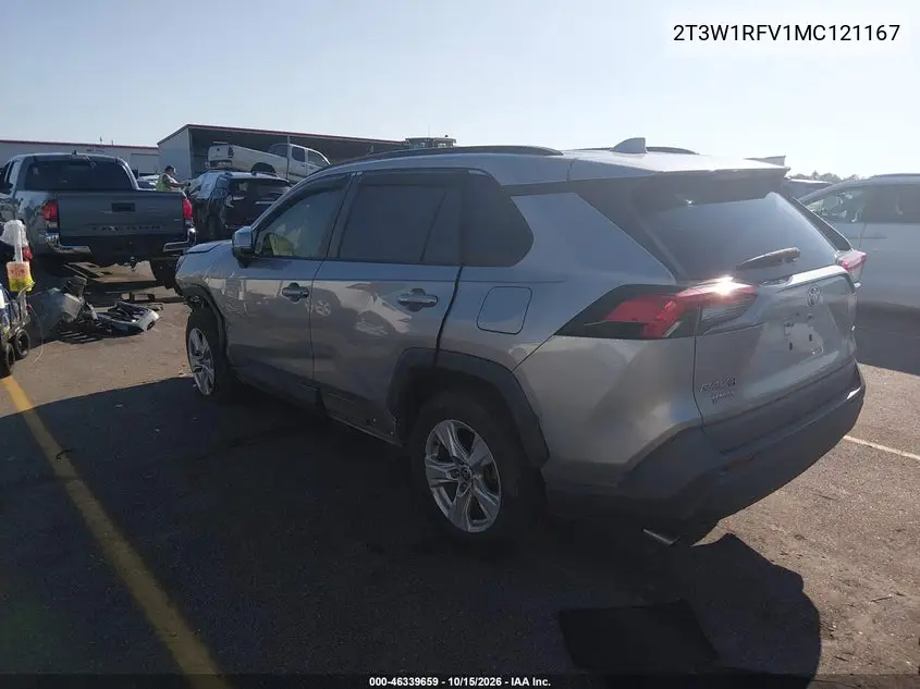 2021 TOYOTA RAV 4 VIN 2T3W1RFV1MC121167 — фото 3