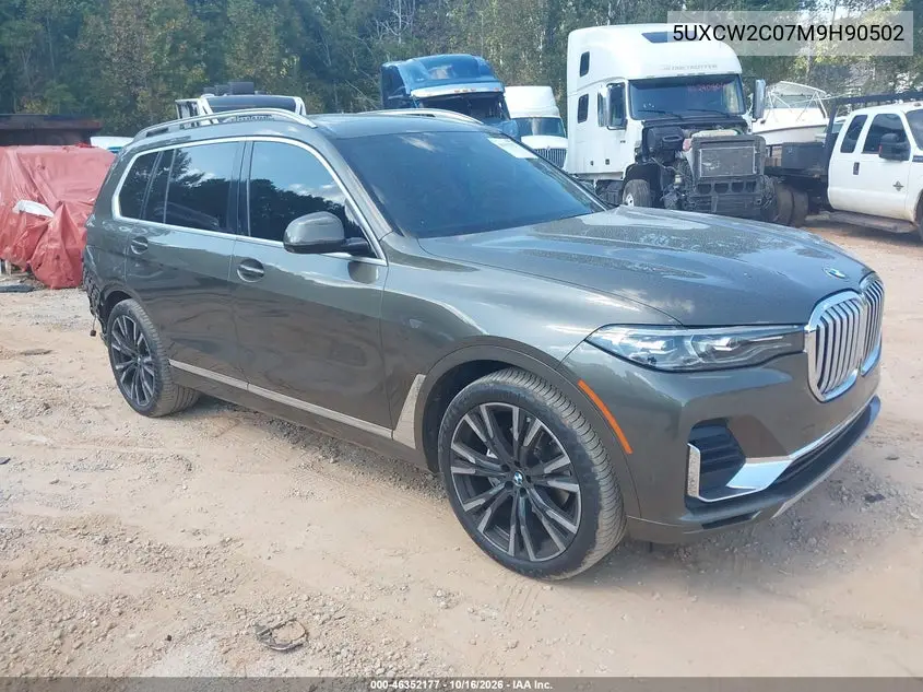 BMW X7 2021, VIN 5UXCW2C07M9H90502
