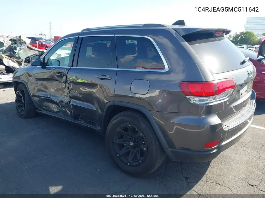 2021 JEEP GRAND CHEROKEE VIN 1C4RJEAG5MC511642 — фото 3