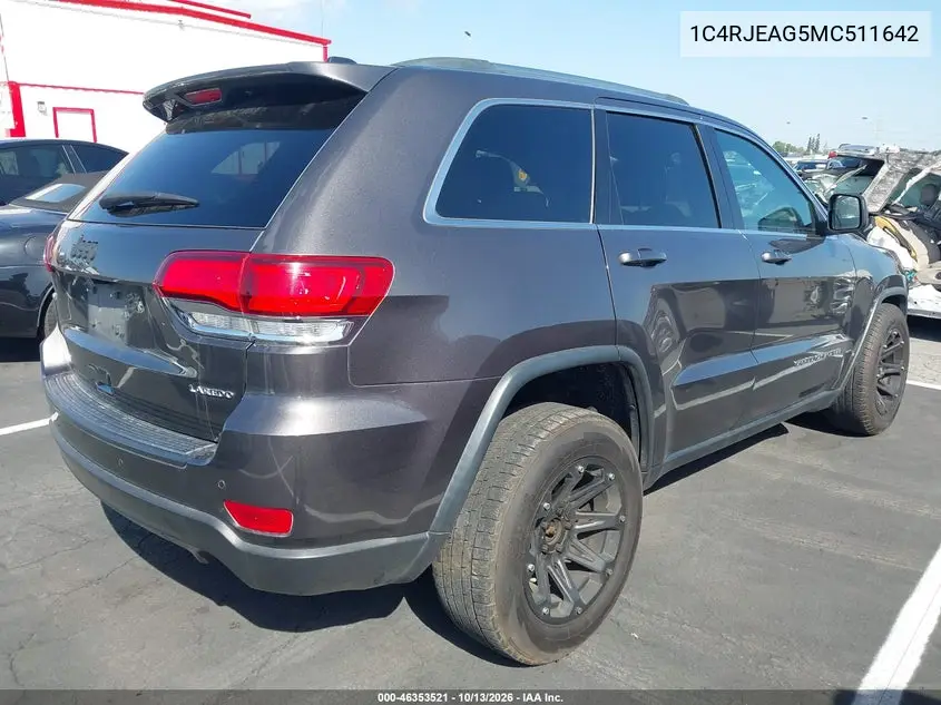 2021 JEEP GRAND CHEROKEE VIN 1C4RJEAG5MC511642 — фото 4