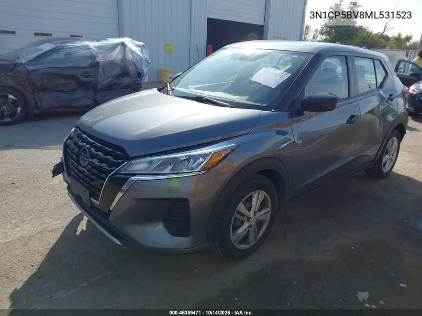 2021 NISSAN KICKS VIN 3N1CP5BV8ML531523 — фото 2