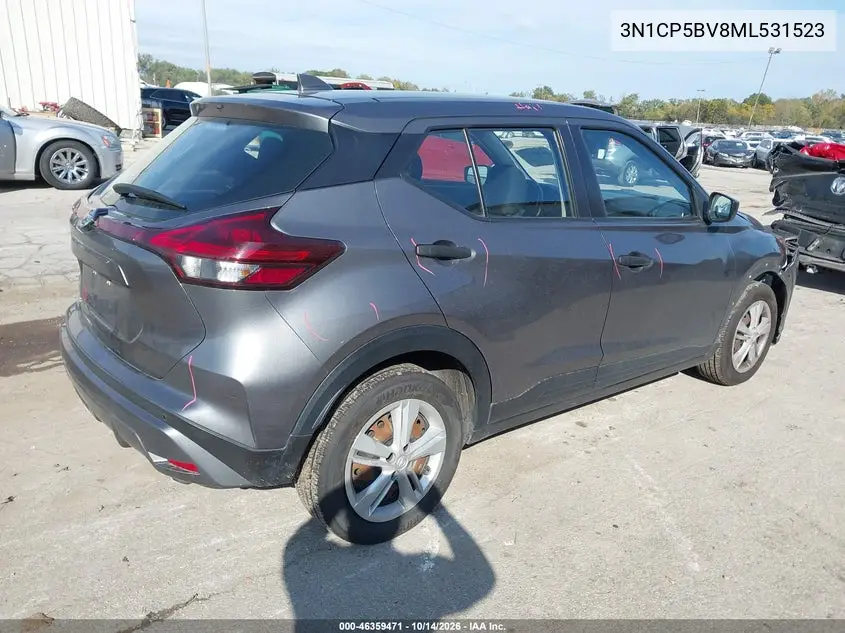 2021 NISSAN KICKS VIN 3N1CP5BV8ML531523 — фото 4