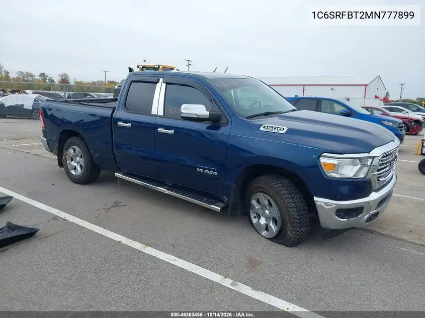 RAM 1500 2021, VIN 1C6SRFBT2MN777899