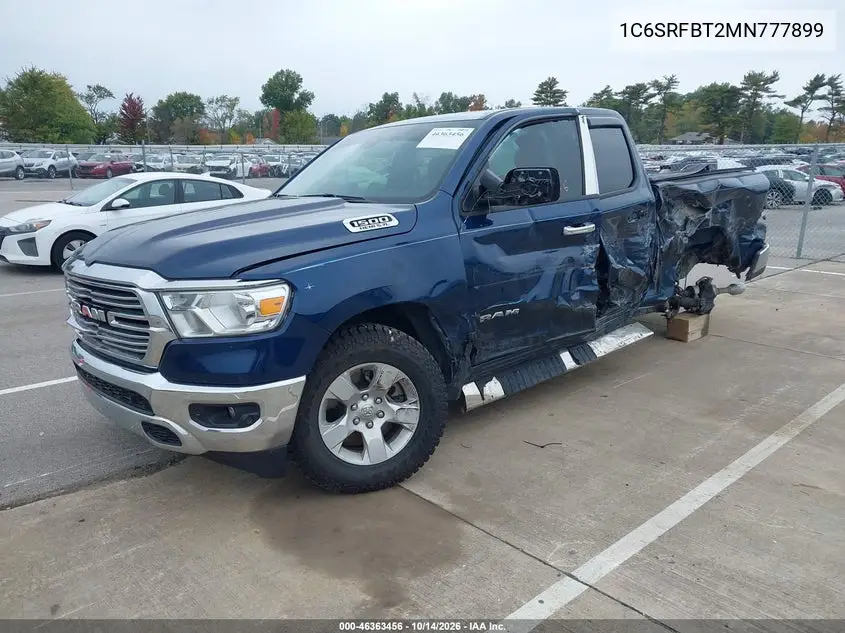 2021 RAM 1500 VIN 1C6SRFBT2MN777899 — фото 2
