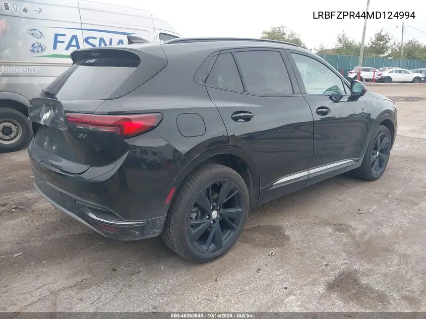 2021 BUICK ENVISION VIN LRBFZPR44MD124994 — фото 4