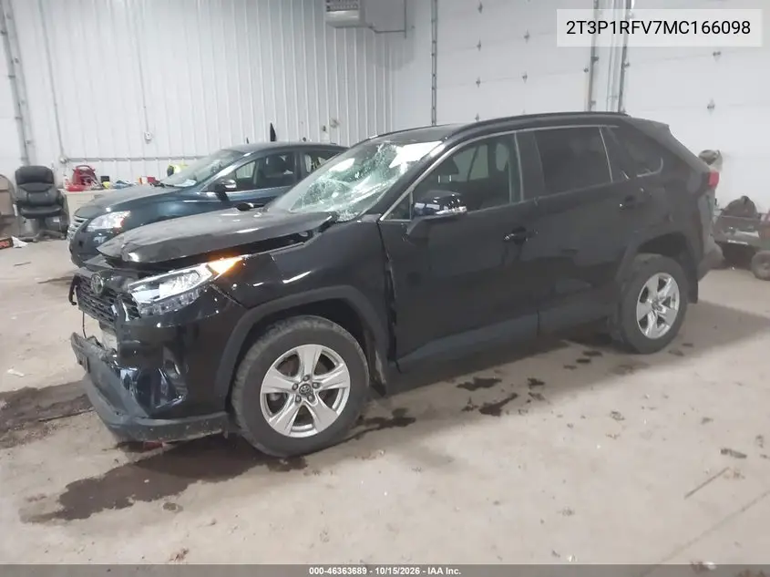2021 TOYOTA RAV 4 VIN 2T3P1RFV7MC166098 — фото 2