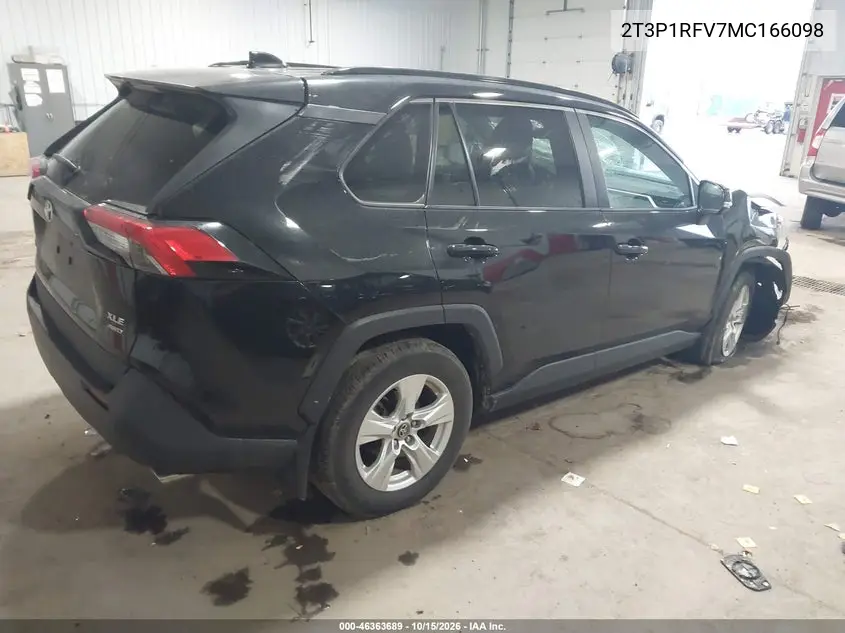 2021 TOYOTA RAV 4 VIN 2T3P1RFV7MC166098 — фото 4