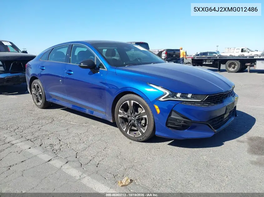 KIA K5 2021, VIN 5XXG64J2XMG012486