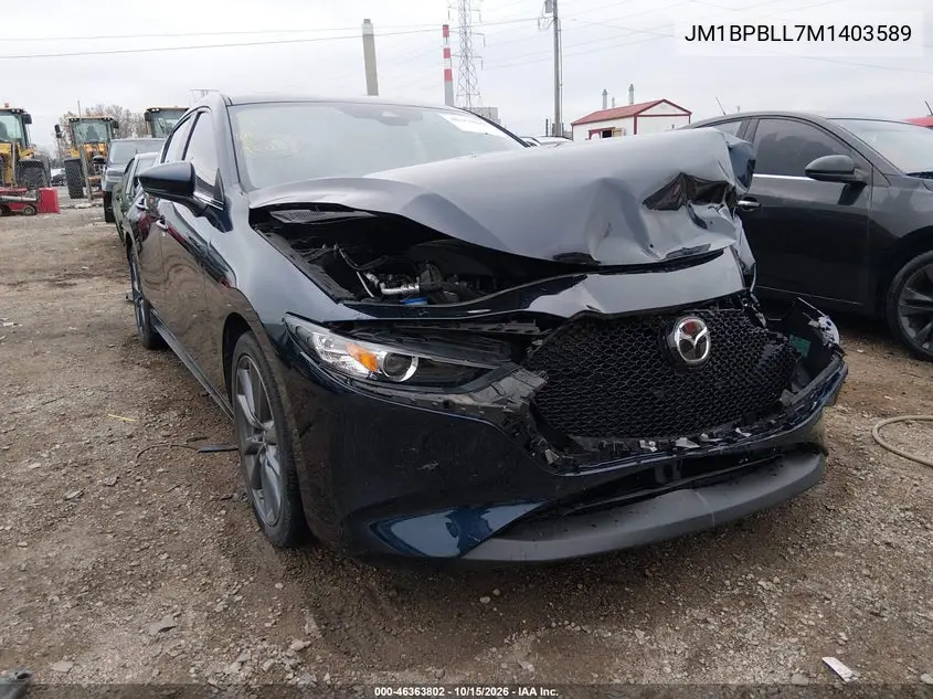 MAZDA 3 2021, VIN JM1BPBLL7M1403589