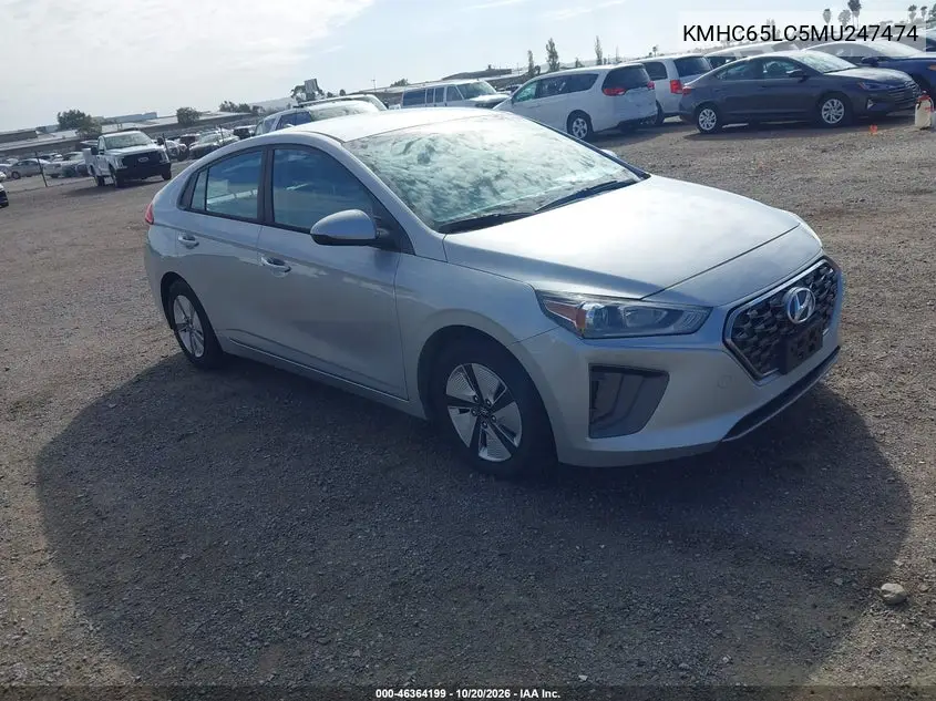 HYUNDAI IONIQ 2021, VIN KMHC65LC5MU247474