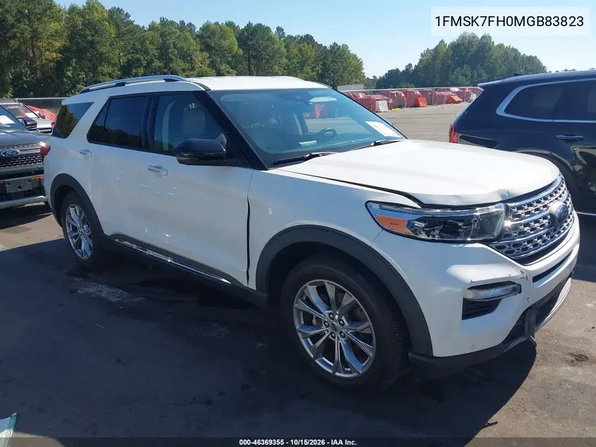 FORD EXPLORER 2021, VIN 1FMSK7FH0MGB83823
