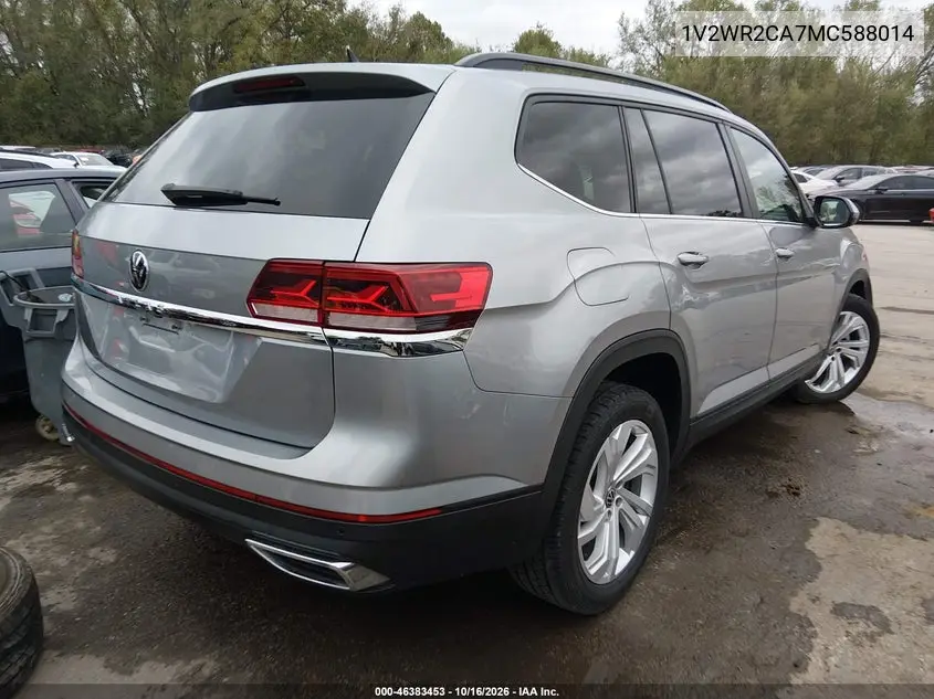 2021 VOLKSWAGEN ATLAS VIN 1V2WR2CA7MC588014 — фото 4