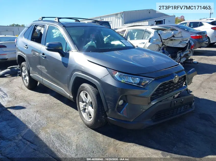 TOYOTA RAV 4 2021, VIN 2T3P1RFV7MC171463
