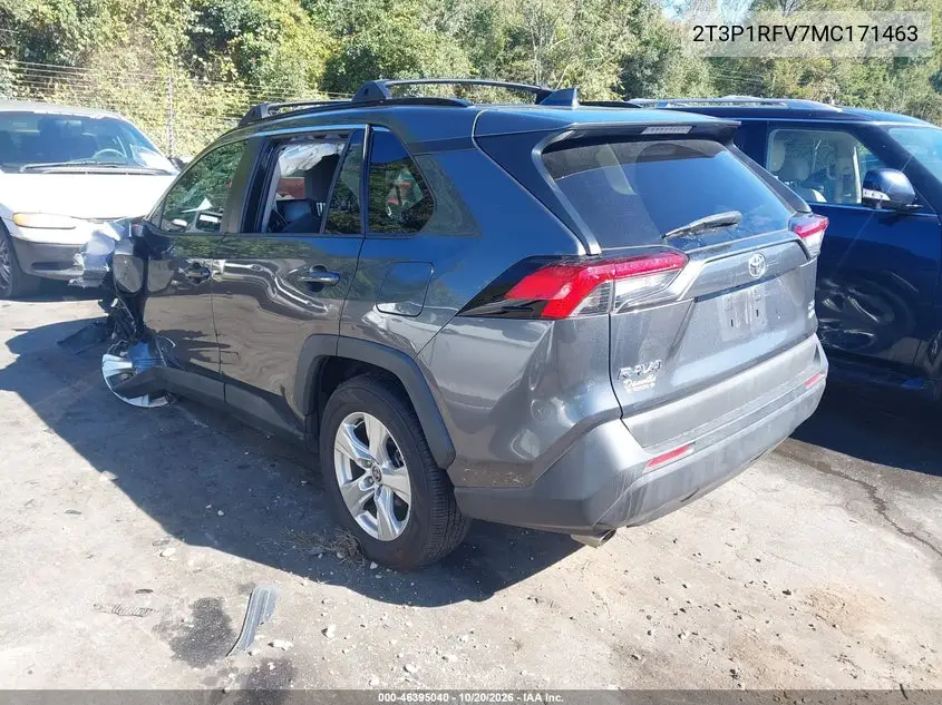 2021 TOYOTA RAV 4 VIN 2T3P1RFV7MC171463 — фото 3