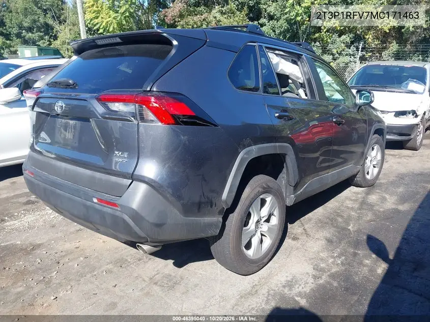 2021 TOYOTA RAV 4 VIN 2T3P1RFV7MC171463 — фото 4