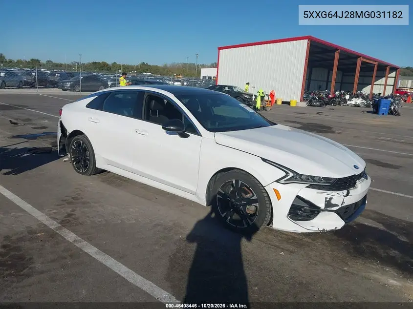 KIA K5 2021, VIN 5XXG64J28MG031182