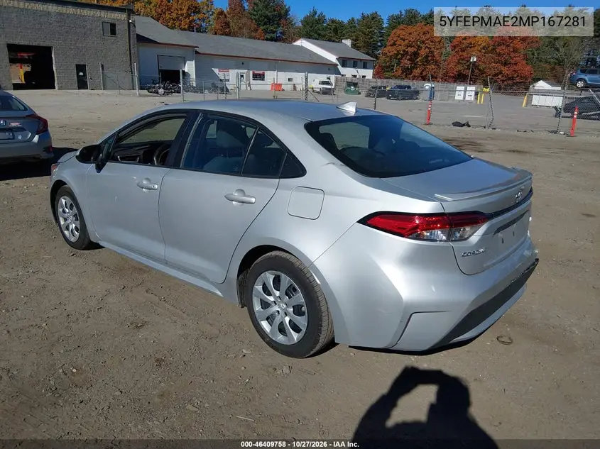 2021 TOYOTA COROLLA VIN 5YFEPMAE2MP167281 — фото 3