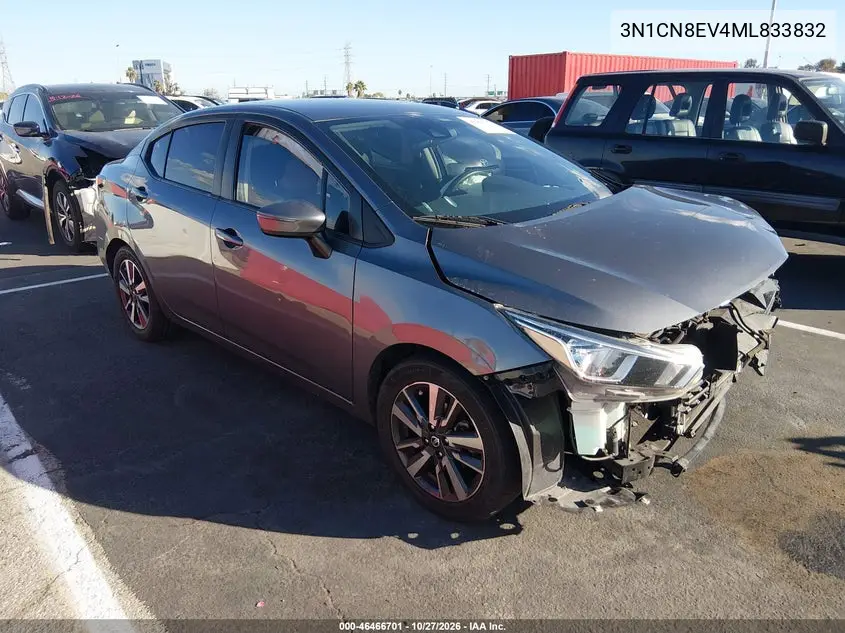 NISSAN VERSA 2021, VIN 3N1CN8EV4ML833832