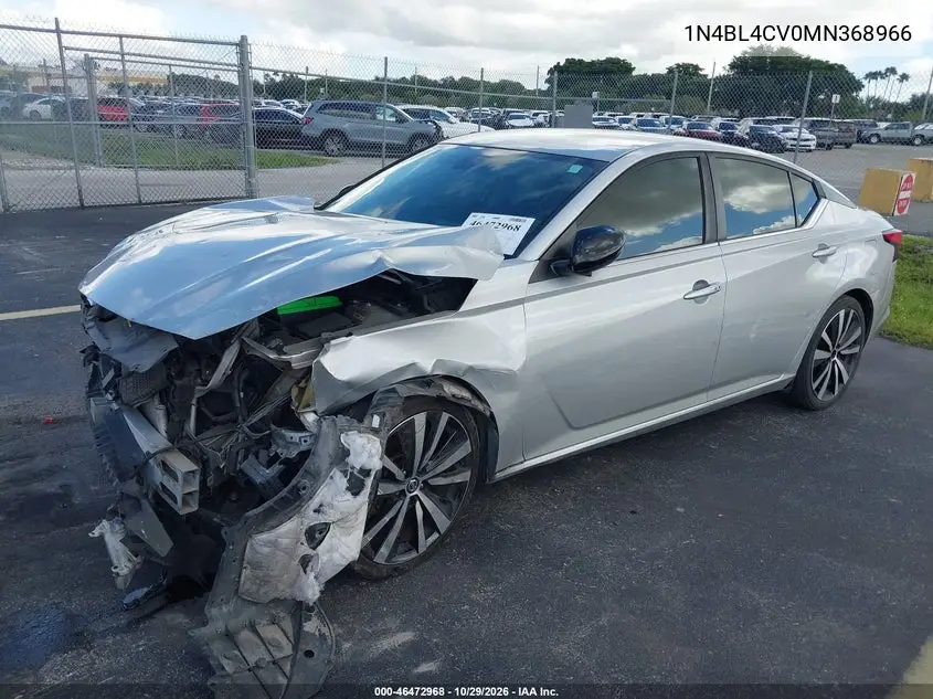 NISSAN ALTIMA 2021, VIN 1N4BL4CV0MN368966