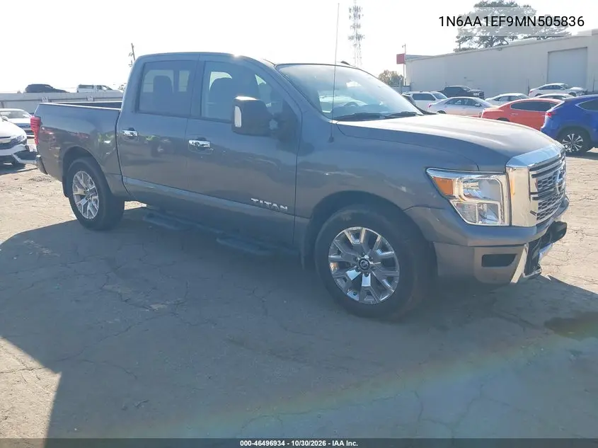 NISSAN TITAN 2021, VIN 1N6AA1EF9MN505836