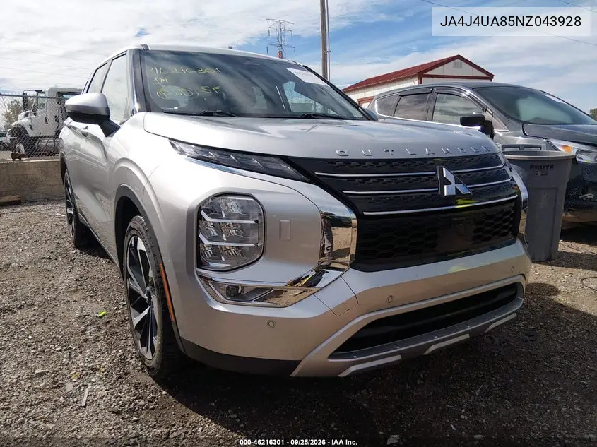 MITSUBISHI OUTLANDER 2022, VIN JA4J4UA85NZ043928