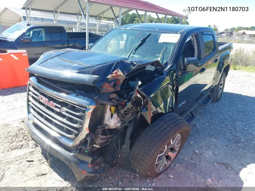 2022 GMC CANYON VIN 1GTG6FEN2N1180703 — фото 2