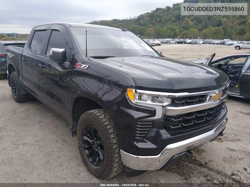 CHEVROLET SILVERADO 2022, VIN 1GCUDDED3NZ595860