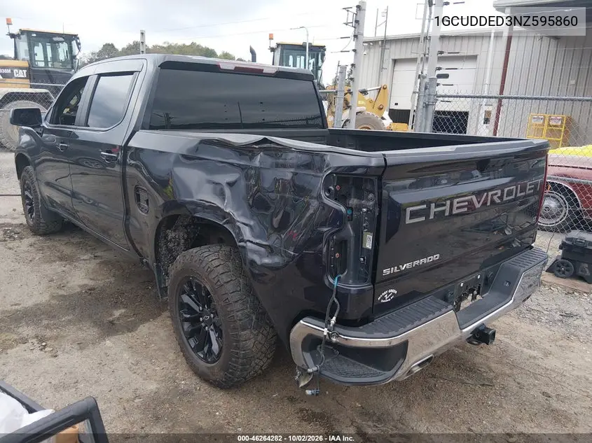 2022 CHEVROLET SILVERADO VIN 1GCUDDED3NZ595860 — фото 3