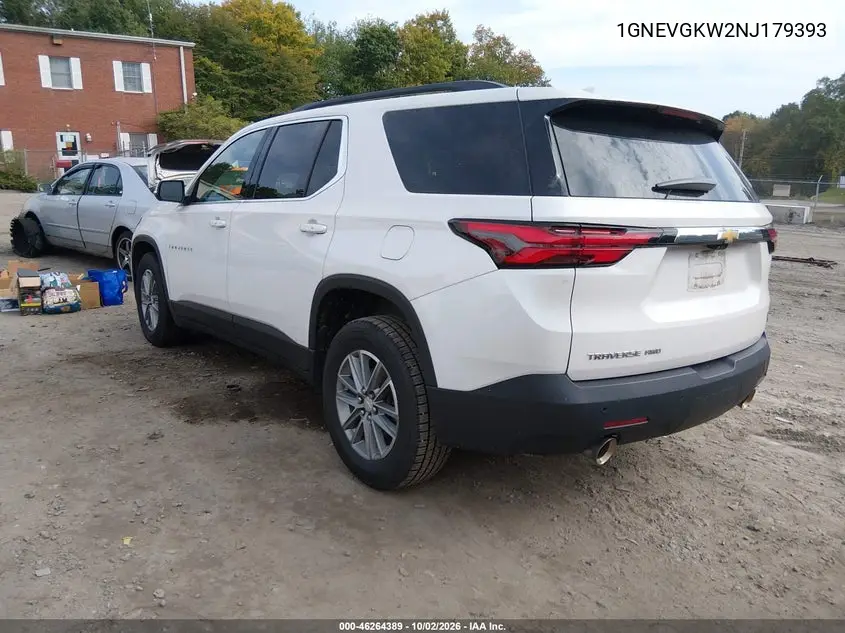 2022 CHEVROLET TRAVERSE VIN 1GNEVGKW2NJ179393 — фото 3