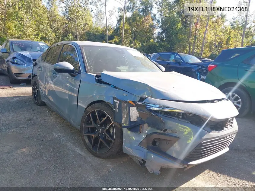 HONDA CIVIC 2022, VIN 19XFL1H8XNE024368