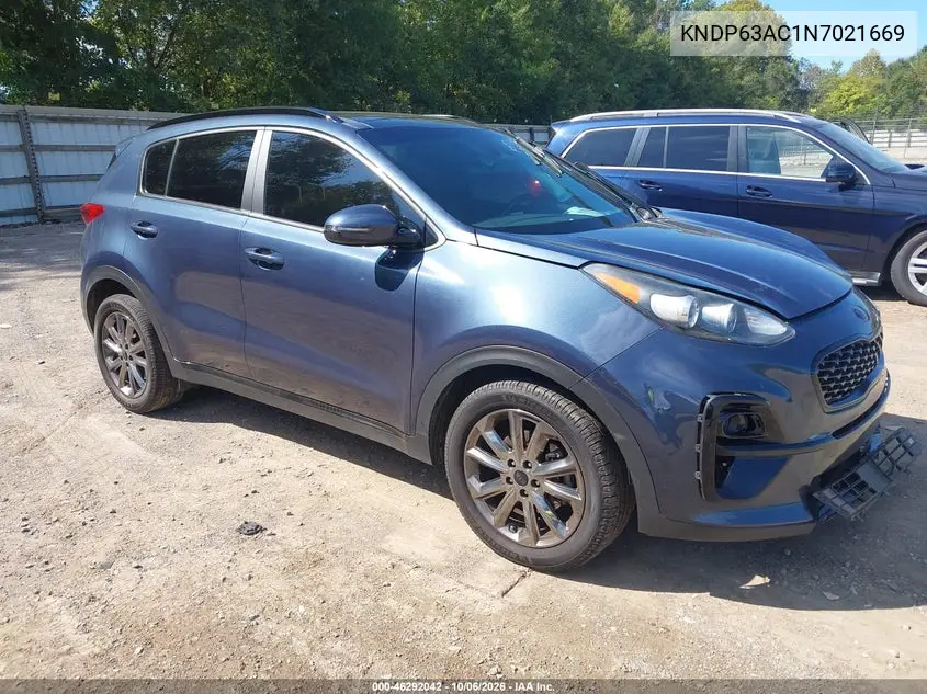 KIA SPORTAGE 2022, VIN KNDP63AC1N7021669