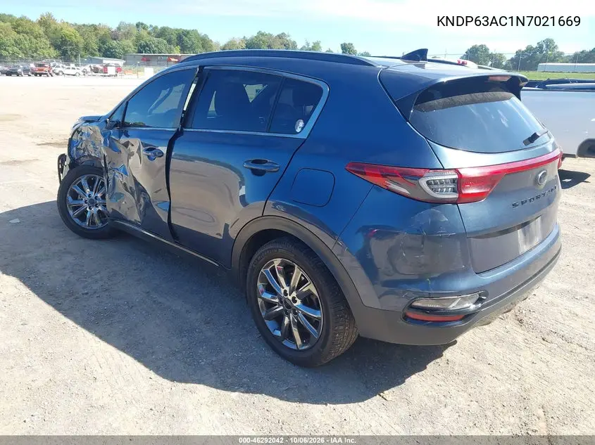 2022 KIA SPORTAGE VIN KNDP63AC1N7021669 — фото 3