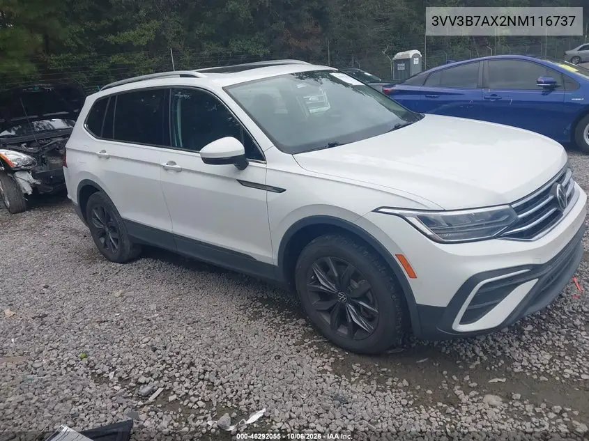 VOLKSWAGEN TIGUAN 2022, VIN 3VV3B7AX2NM116737