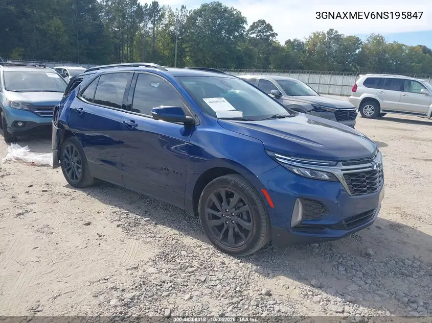 CHEVROLET EQUINOX 2022, VIN 3GNAXMEV6NS195847