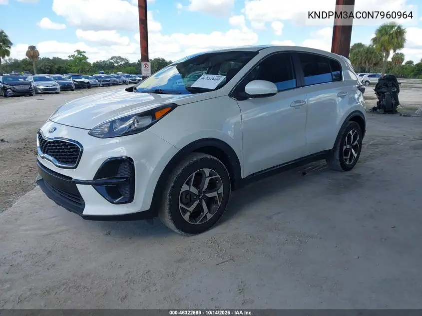 2022 KIA SPORTAGE VIN KNDPM3AC0N7960964 — фото 2