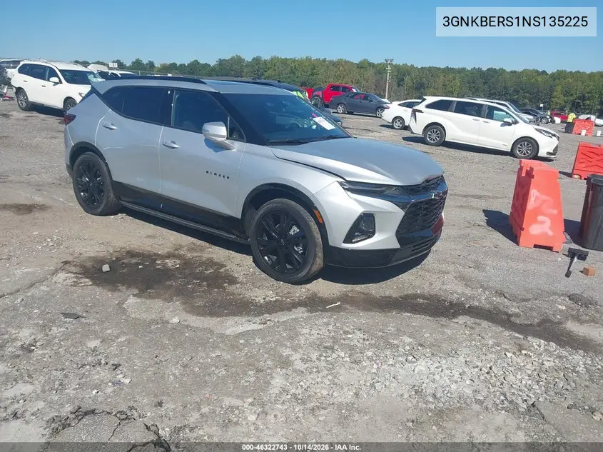 CHEVROLET BLAZER 2022, VIN 3GNKBERS1NS135225