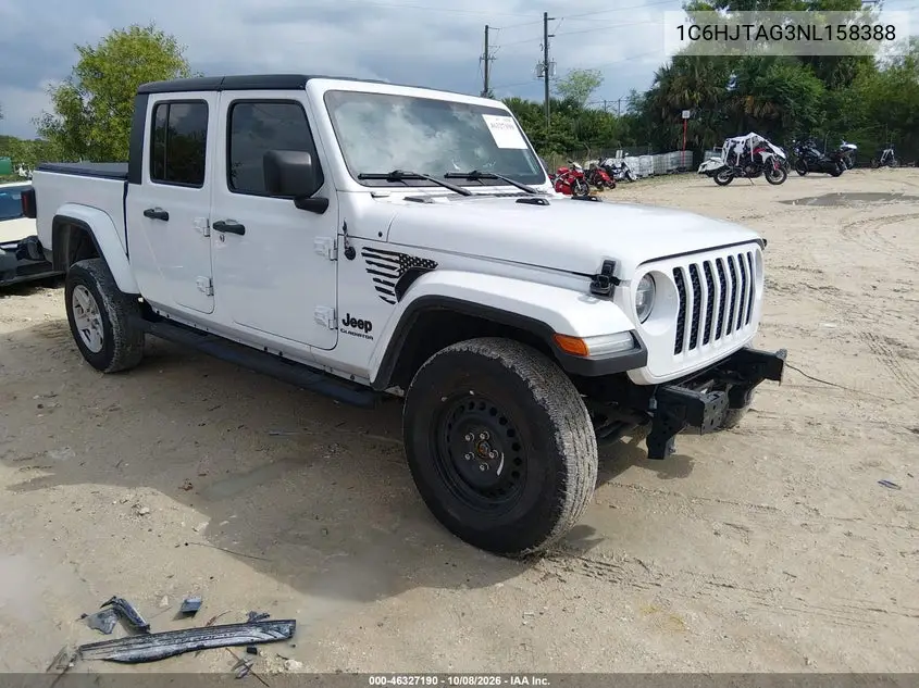 JEEP GLADIATOR 2022, VIN 1C6HJTAG3NL158388
