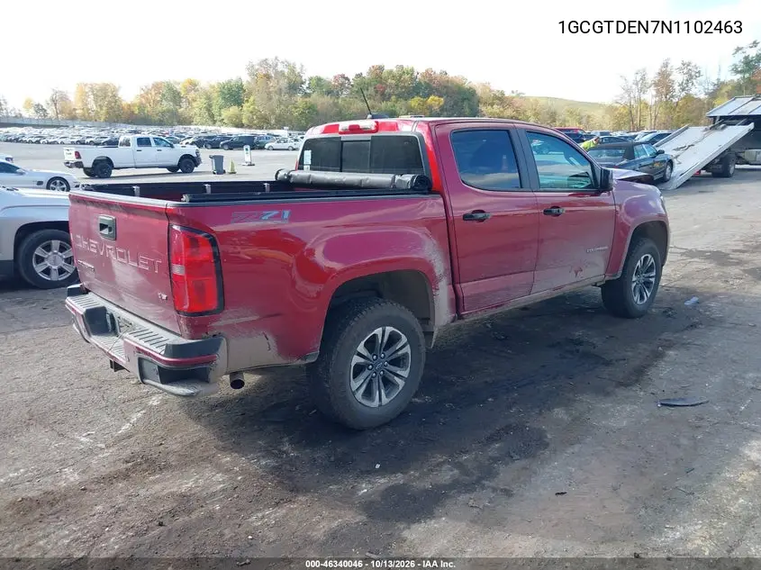 2022 CHEVROLET COLORADO VIN 1GCGTDEN7N1102463 — фото 4