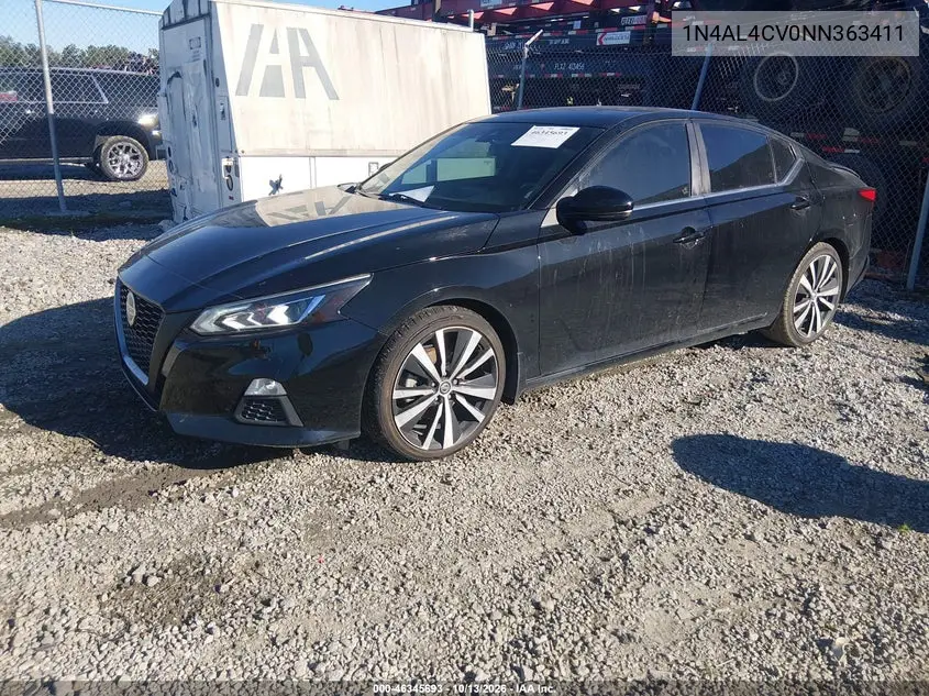 2022 NISSAN ALTIMA VIN 1N4AL4CV0NN363411 — фото 2