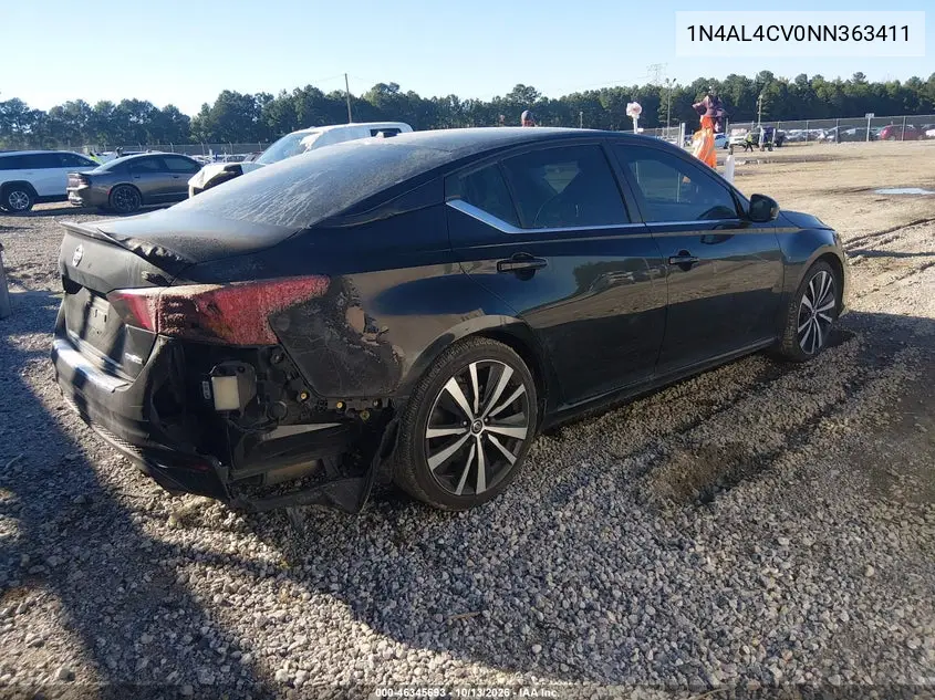 2022 NISSAN ALTIMA VIN 1N4AL4CV0NN363411 — фото 4