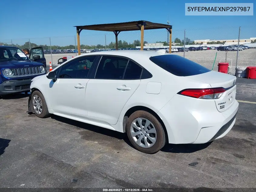 2022 TOYOTA COROLLA VIN 5YFEPMAEXNP297987 — фото 3