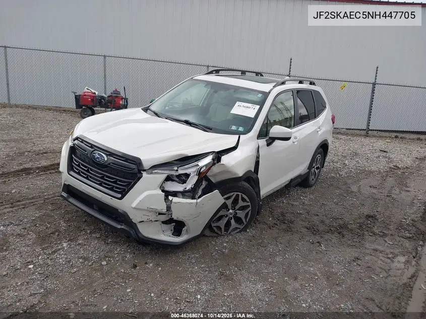 2022 SUBARU FORESTER VIN JF2SKAEC5NH447705 — фото 2
