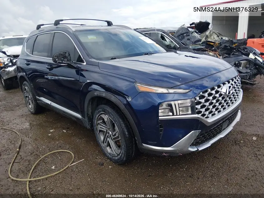 HYUNDAI SANTA FE 2022, VIN 5NMS24AJ5NH376329