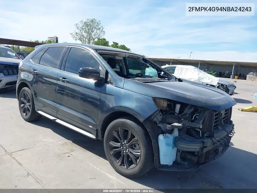 FORD EDGE 2022, VIN 2FMPK4G94NBA24243